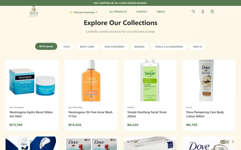 BrB Beauty website