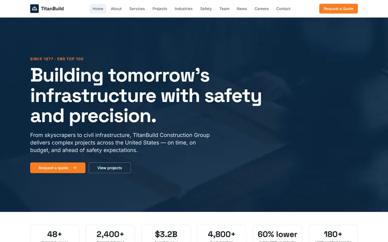 TitanBuild website